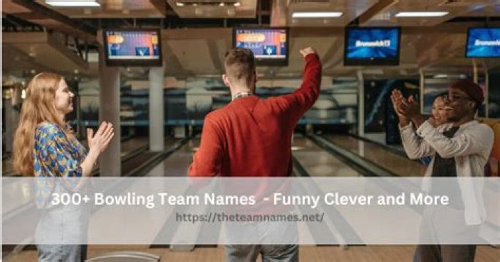 100 Funny, Clever Bowling Team Names (2019) Athlon Sports