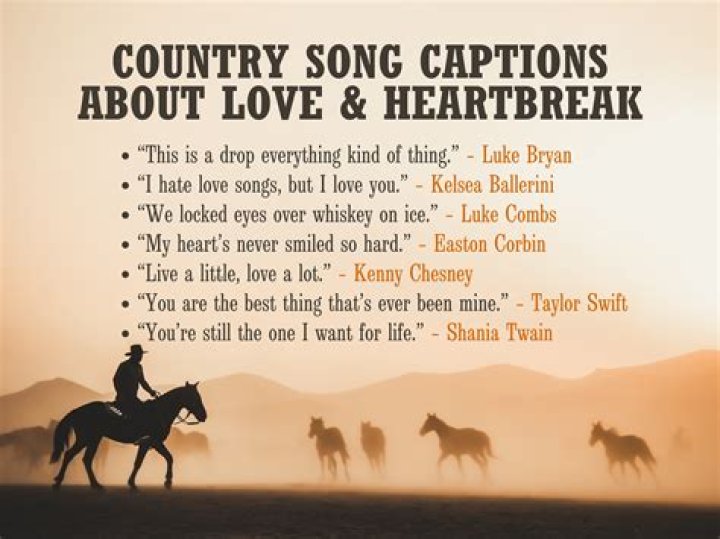 14 Country Love Song Quotes Country love songs quotes, Love song quotes, Country song quotes