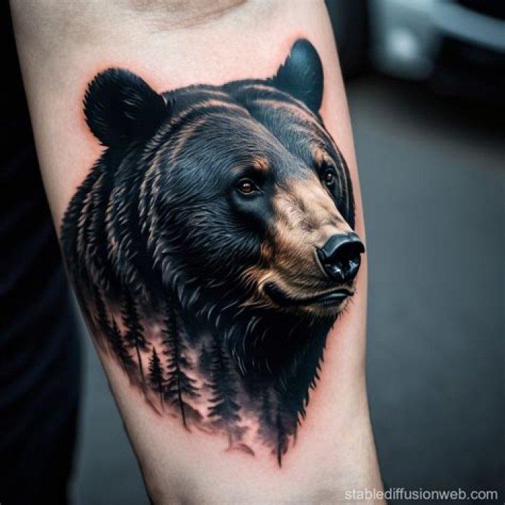 15+ Amazing Black Bear Tattoo Designs PetPress