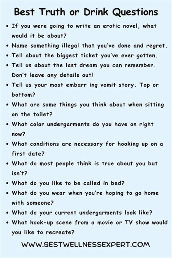 150+ Best Truth or Drink Questions Best Wellness Expert Truth or drink questions, Funny