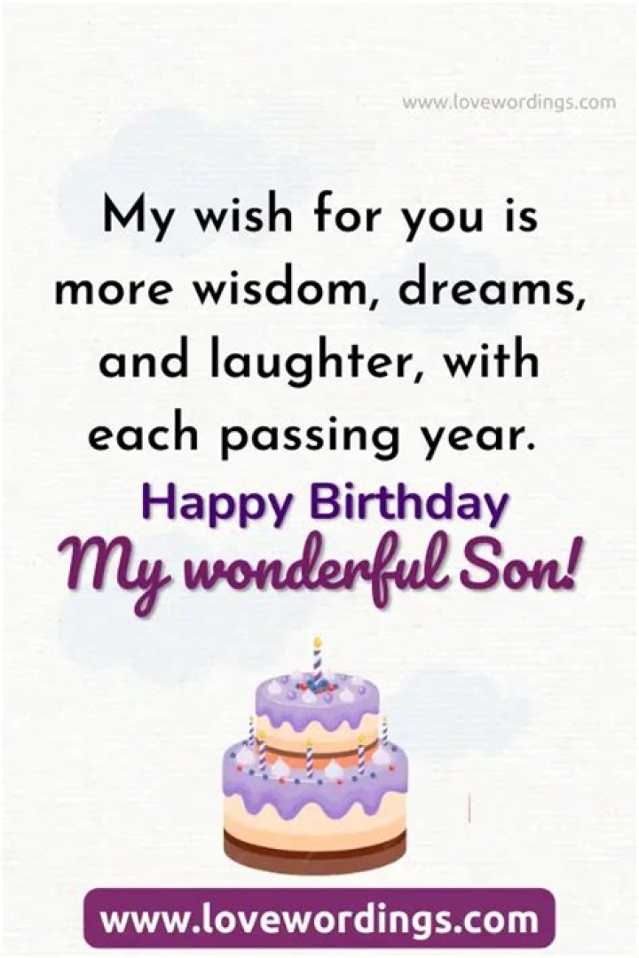 20+ Birthday Wishes For Son From Mother