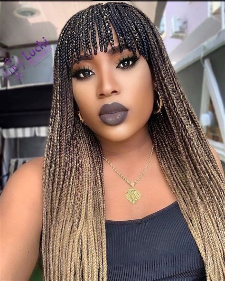 20 Box Braids with Bangs to Make You Feel Special New Natural Hairstyles