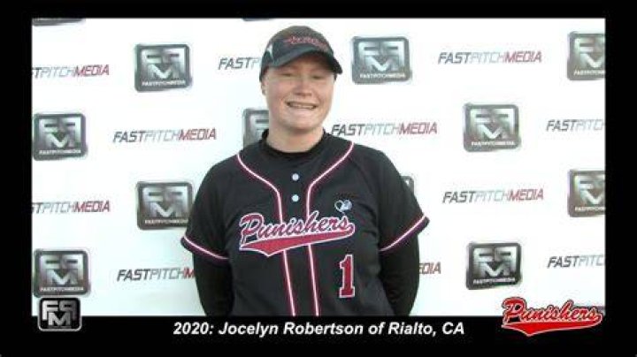 2020 Jocelyn Robertson Power Hitting Pitcher and First Base Softball