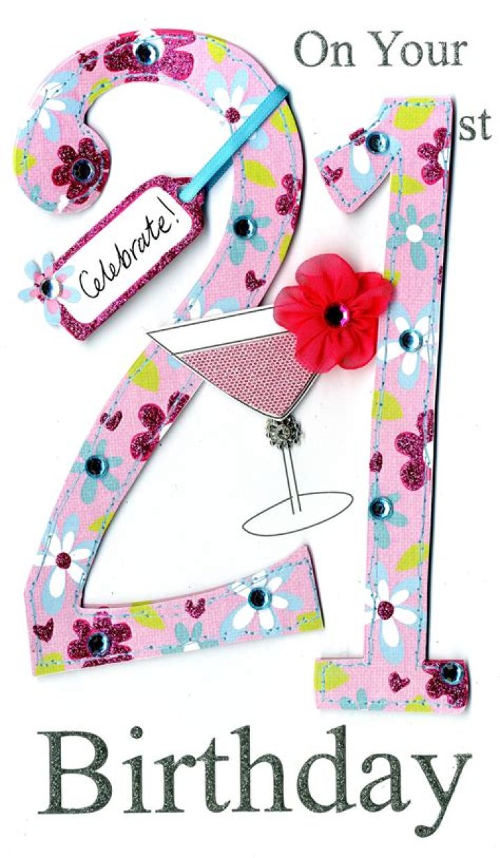 21st Age 21 Birthday Greeting Card Cards Love Kates