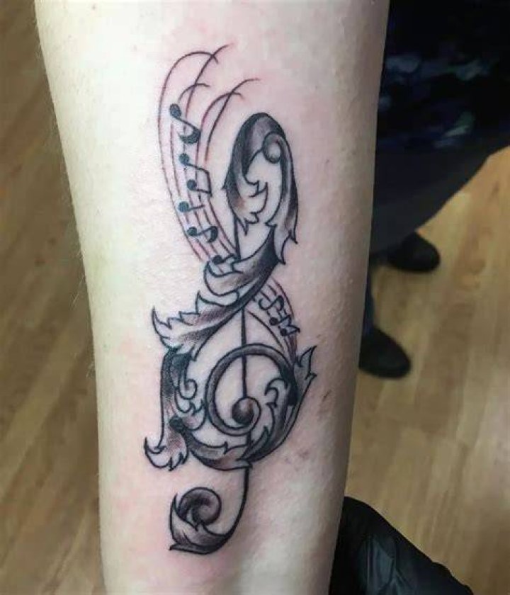24+ Music Note Tattoo Designs, Ideas Design Trends Premium PSD, Vector Downloads