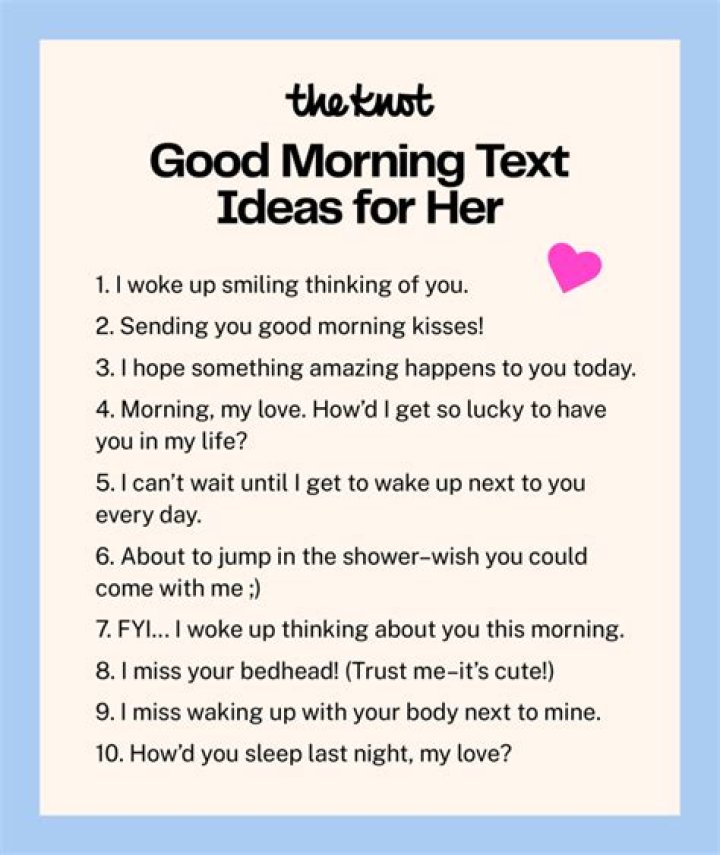 250+ CUTEST Good Morning Text Messages for Her To Impress! BayArt