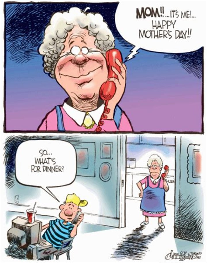 30 Humorous Mother's Day Jokes Mom humor, Mothers day cartoon, Funny mothers day
