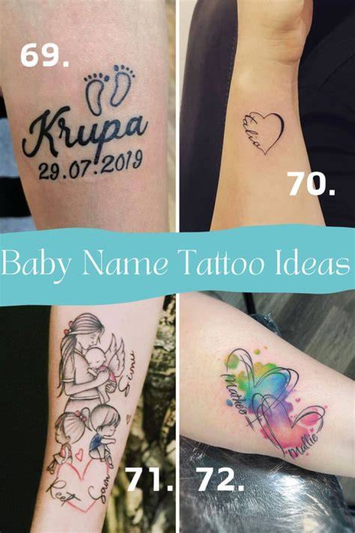 35 Baby Name Tattoo Ideas for New Mom and Dad Annie Baby Monitor