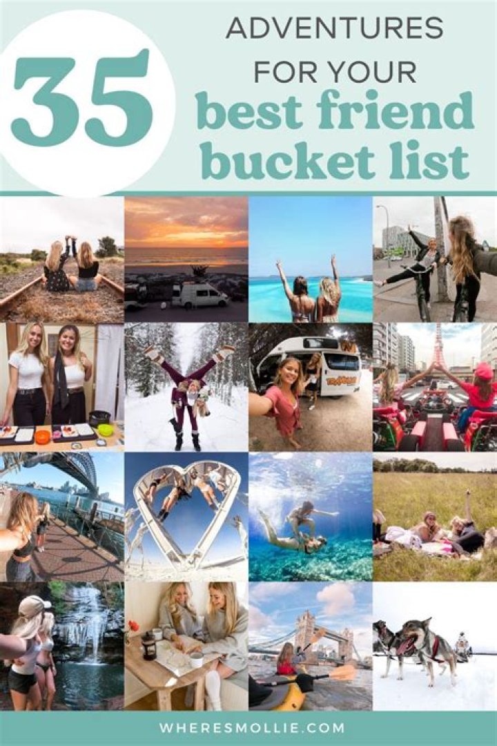 35 bucket list adventures to go on with your best friend Best friend bucket list, Crazy things