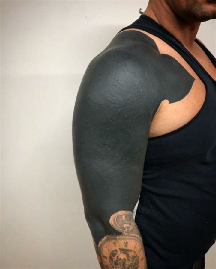40 OhSo Cool Blackout Tattoo Designs Rise of a new Trend