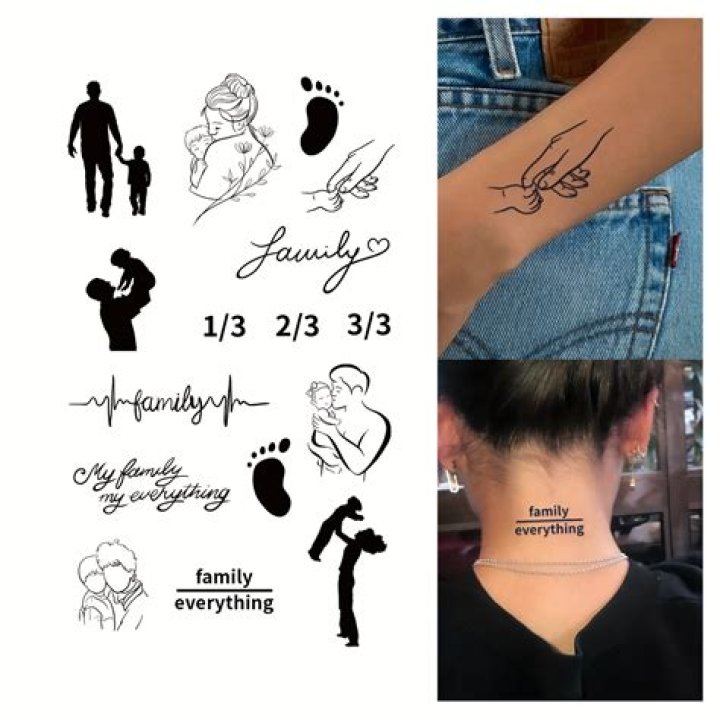 42 Top Family Tattoo Ideas To Inspire You IdeasDonuts ミニタトゥー, クールなタトゥー, タトゥー, タトゥーアート