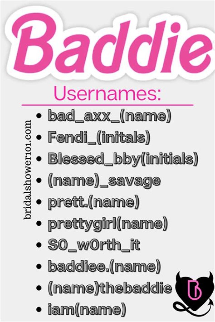 64 Baddie Instagram Names (Available) Bridal Shower 101 Cute Usernames For Instagram, Cute