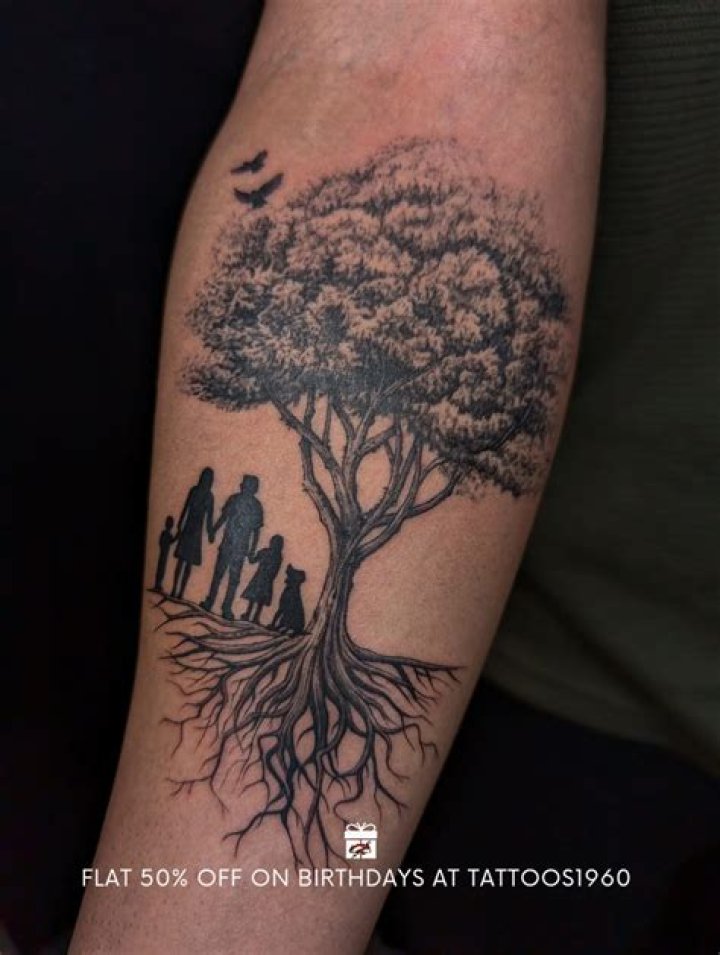 85+ Best Tree Tattoo Designs & Meanings Family Inspired (2019)