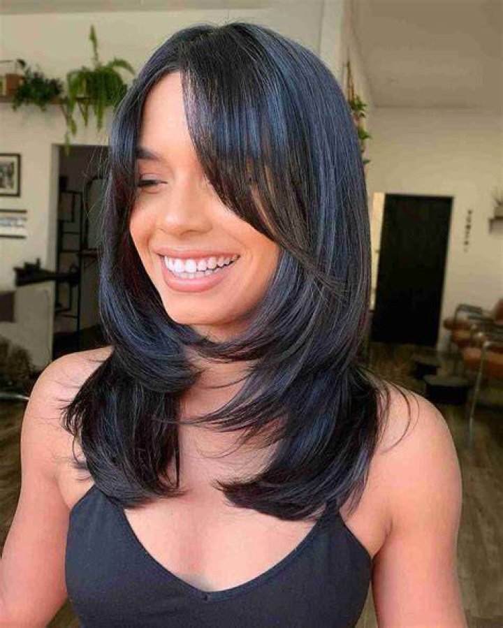 9 best Medium Length Black Hairstyle Trends 2014 images on Pinterest Medium long haircuts