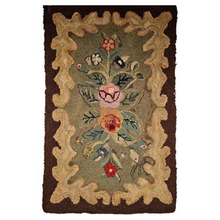 Abby Hand Hooked Rug for breakfast room. Paisley! And pretty colors