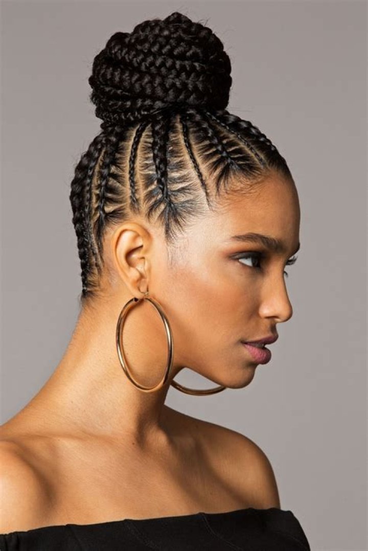 african american braided hairstyles in a bun Bun african braided