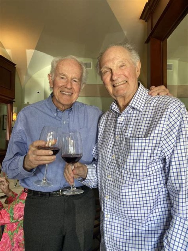 Alan Alda on Twitter "Mike Farrell and I today toasting the 50th anniversary of the show that