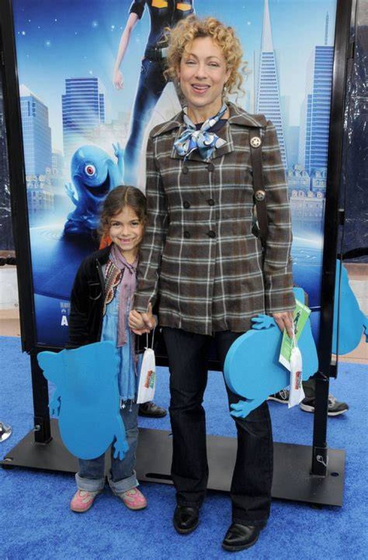 Alex Kingston with her daughter Salome Violetta Haertel Los Angeles