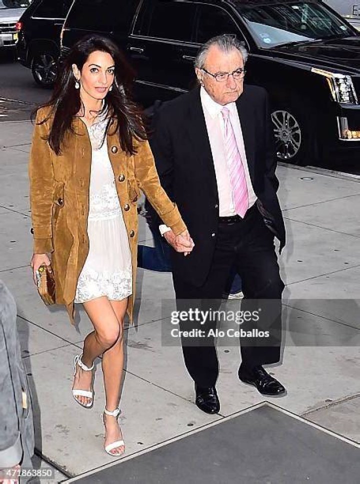 Amal Clooney and Ramzi Alamuddin. Amal Clooney and her father Ramzi