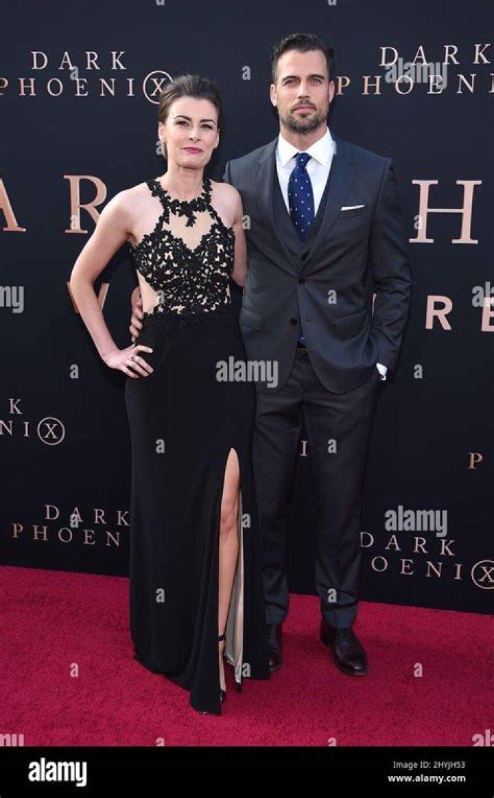 Aphra Williams and Thomas Beaudoin attending the premiere of Dark