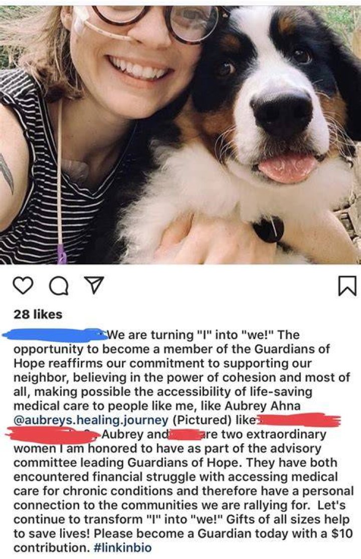 Aubrey is now part of an advisory committee...for a GO FUND ME