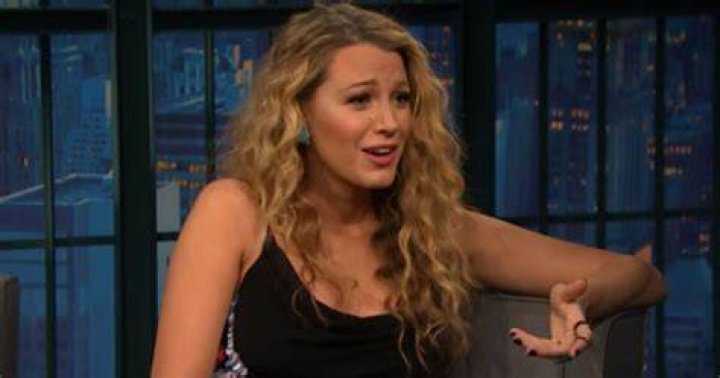 Back When Blake Lively Joked About Her Baby Bump Giving The Audience a
