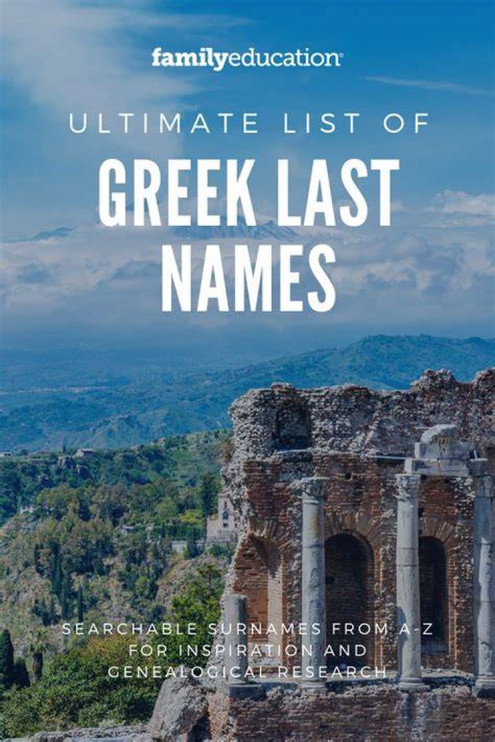 Beautiful Last Names Greek beautifuljulllc