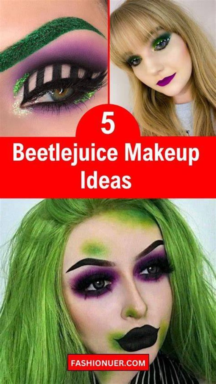 beetlejuice eye makeup Beetlejuice makeup, Halloween makeup looks