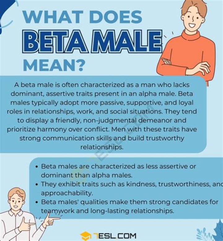 Beta male characteristics Beta Male Traits Alpha Male Traits