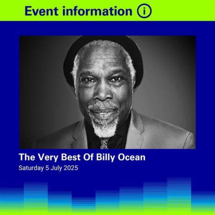 Billy Ocean Saturday Artists at Rewind the 80s Festival, August 22nd