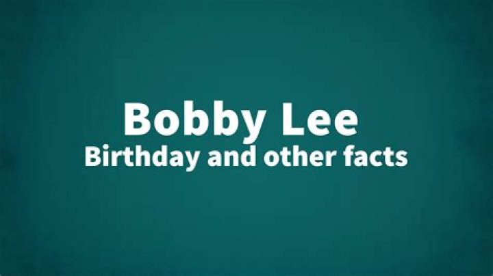 Bobby Lee Birthday