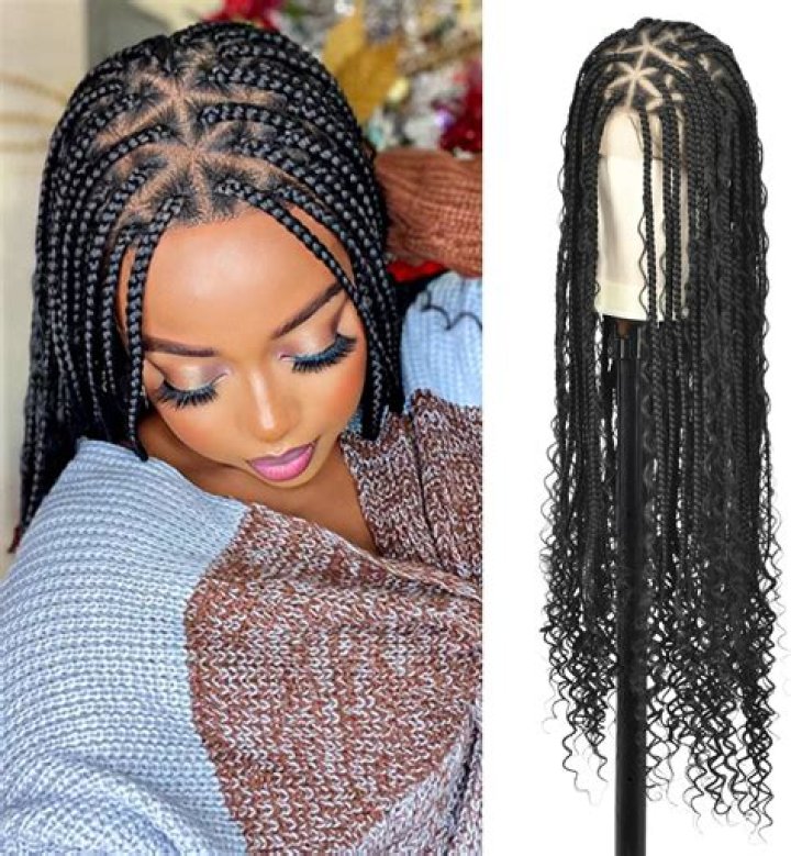 Boho Knotless Braid Wig/ Boho Braided WIg/ 26 Inches/Lace Etsy