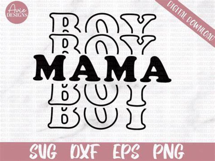 Boy Mom SVG Digital File, Brush Stroke Svg, Teal Blue Leopard Svg