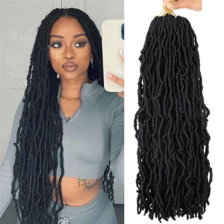 Buy 18inch Goddess Locs Crochet Hair 6packs Faux Locs Crochet Hair with Curly Ends River Locs