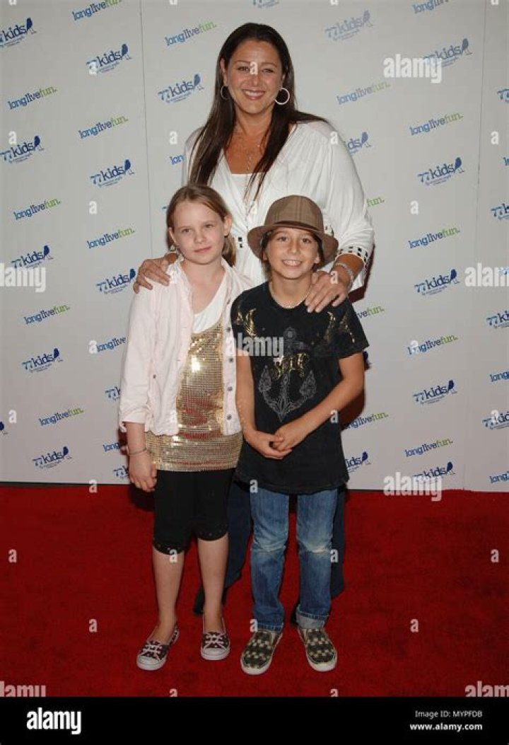 Camryn Manheim with son and friend 77Kids Launch By The Jonas