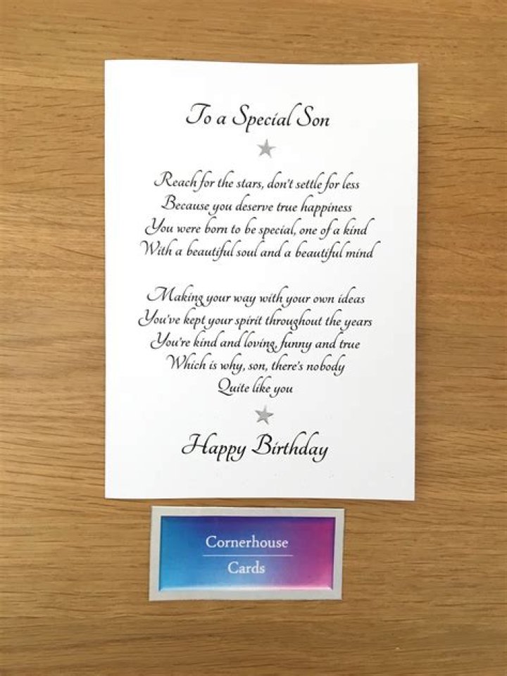 Card for Adult Son Special Sons Birthday Birthday Card for Etsy UK