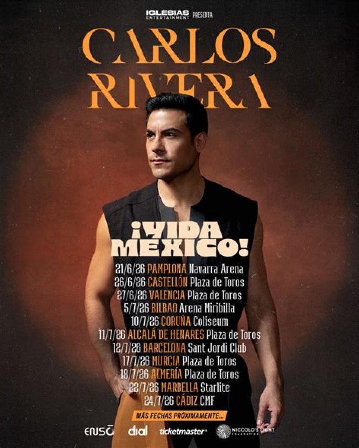 Carlos Rivera Concert & Tour History Concert Archives