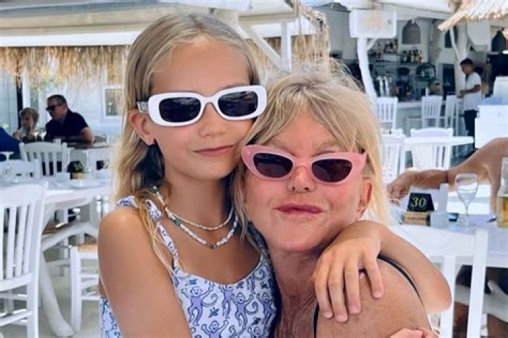 Charlotte Sargent With Her Granddaughter Mary Painting by English