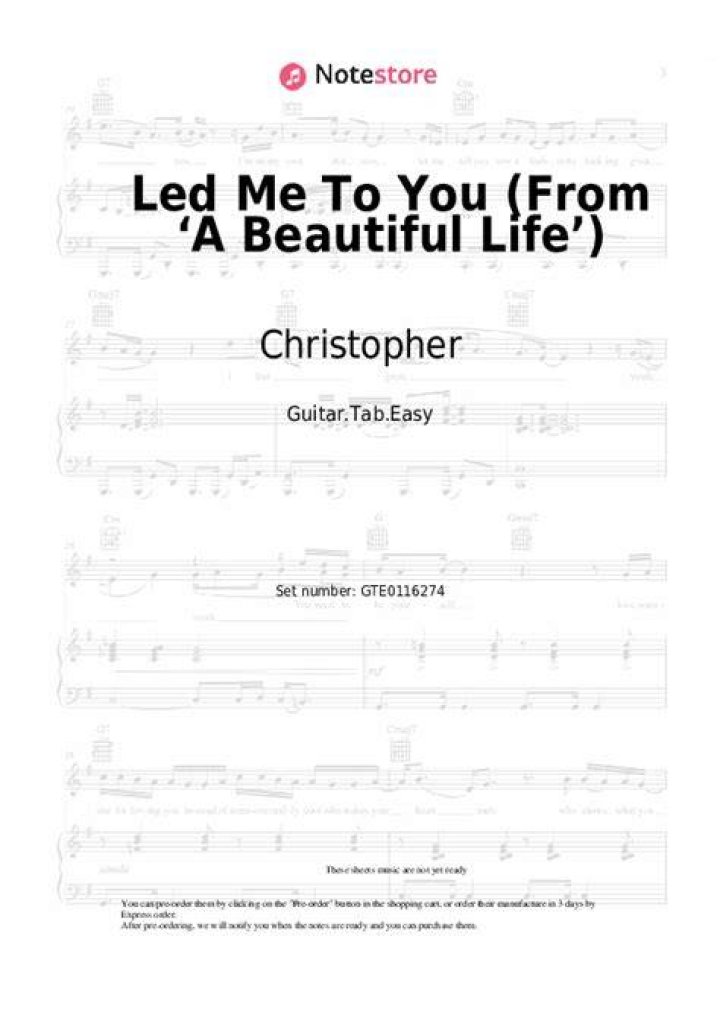 Christopher Led Me To You (From the Netflix Film ‘A Beautiful Life