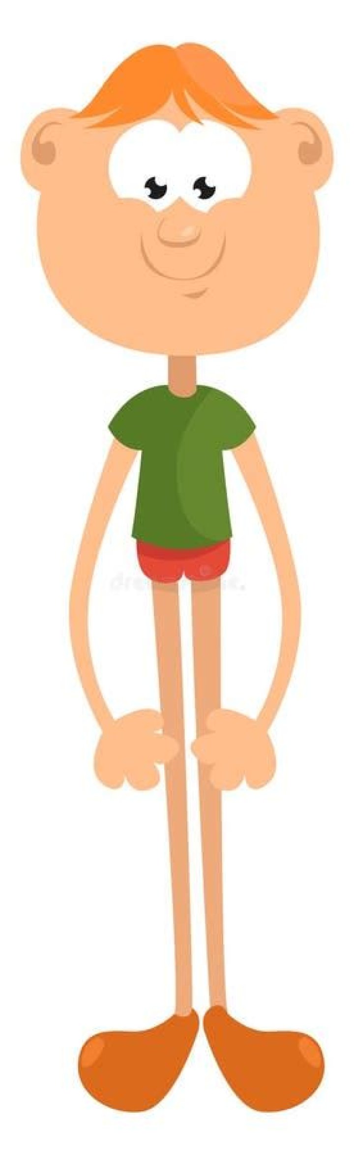 Clipart Of A Skinny Boy Running In A Treadmill, Vector Or Color Illustration