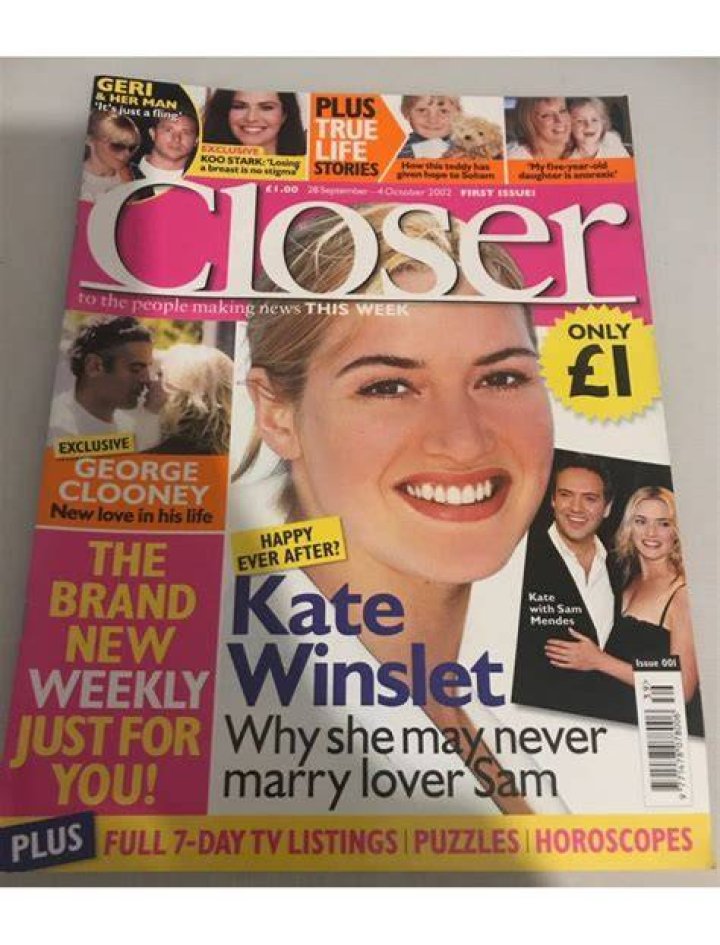Closer Magazine 987 Back Issue