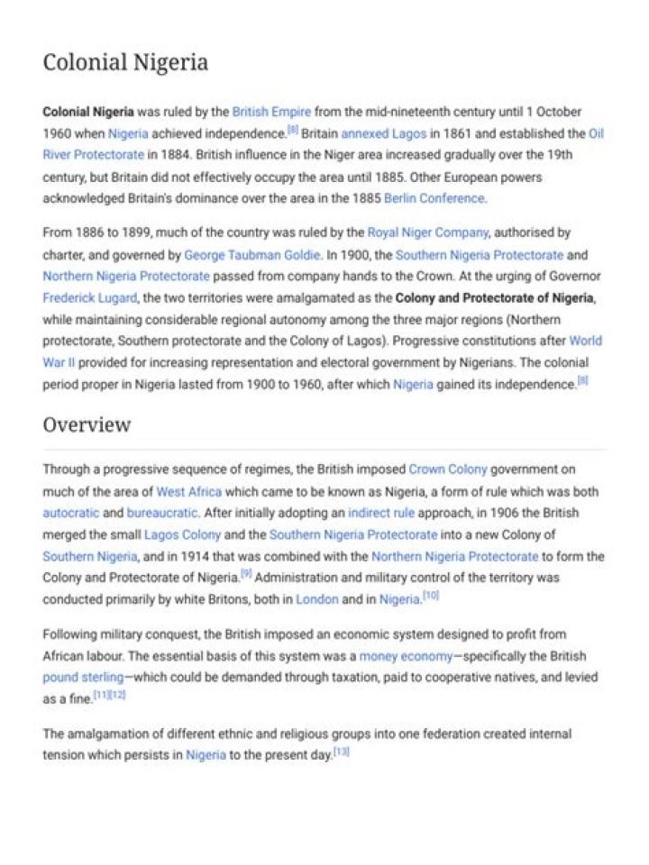 Colonial Nigeria Wikipedia