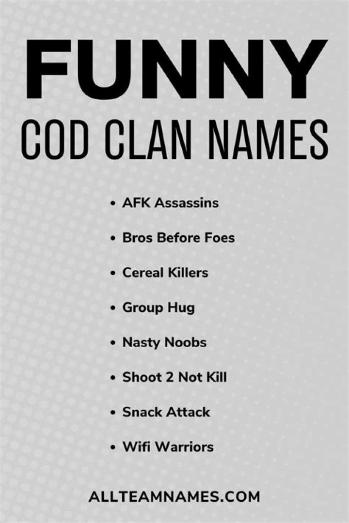 Cool Clan name ideas YouTube