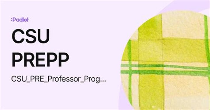 CSU PREProfessor Program (PREPP) CSU