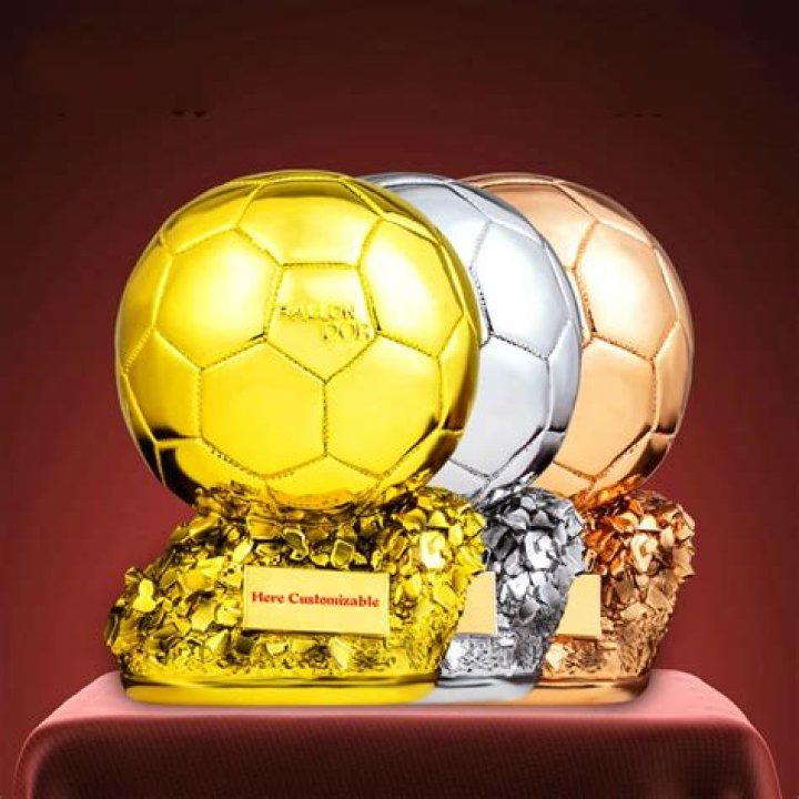 Custom Made Ballon D'OR Trophy Cup 11 Replica Men's Golden Soccer Ball World Best Football