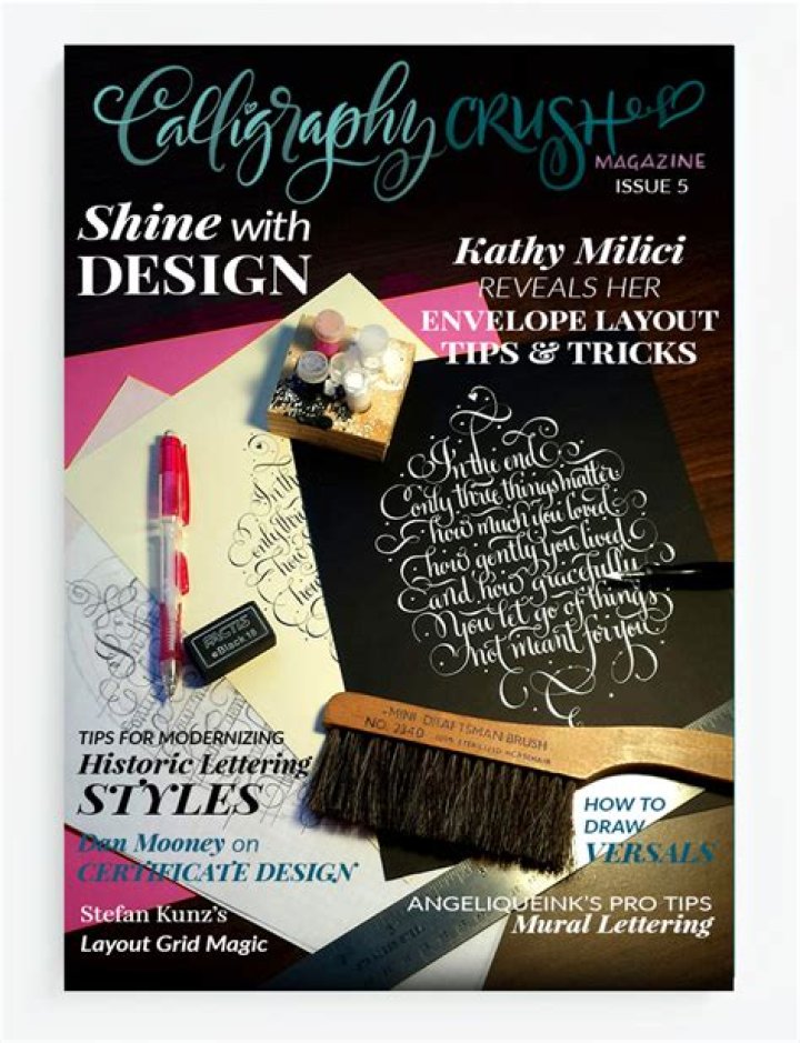 Dan Mooney Calligraphy Crush Magazine