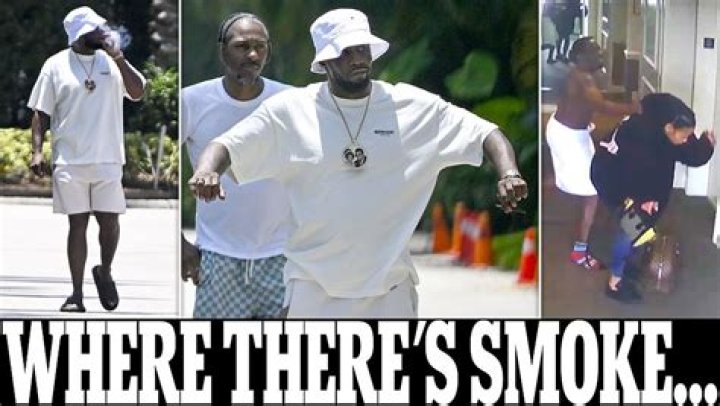 Diddy takes smoke break with pals as he steps out for the first time