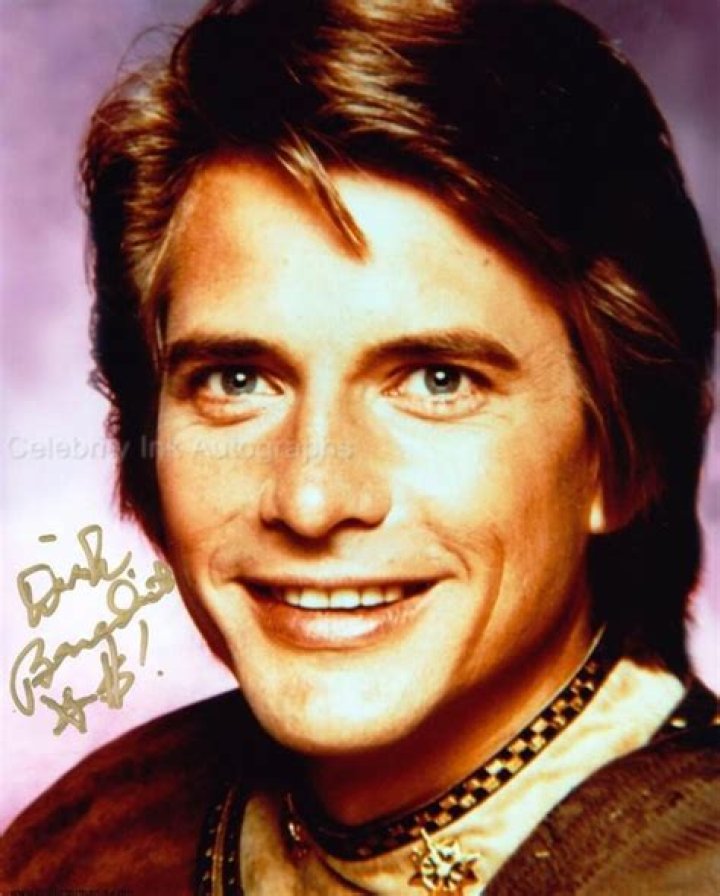 Dirk Benedict as Lt. Starbuck of the Battlestar Galactica. sci
