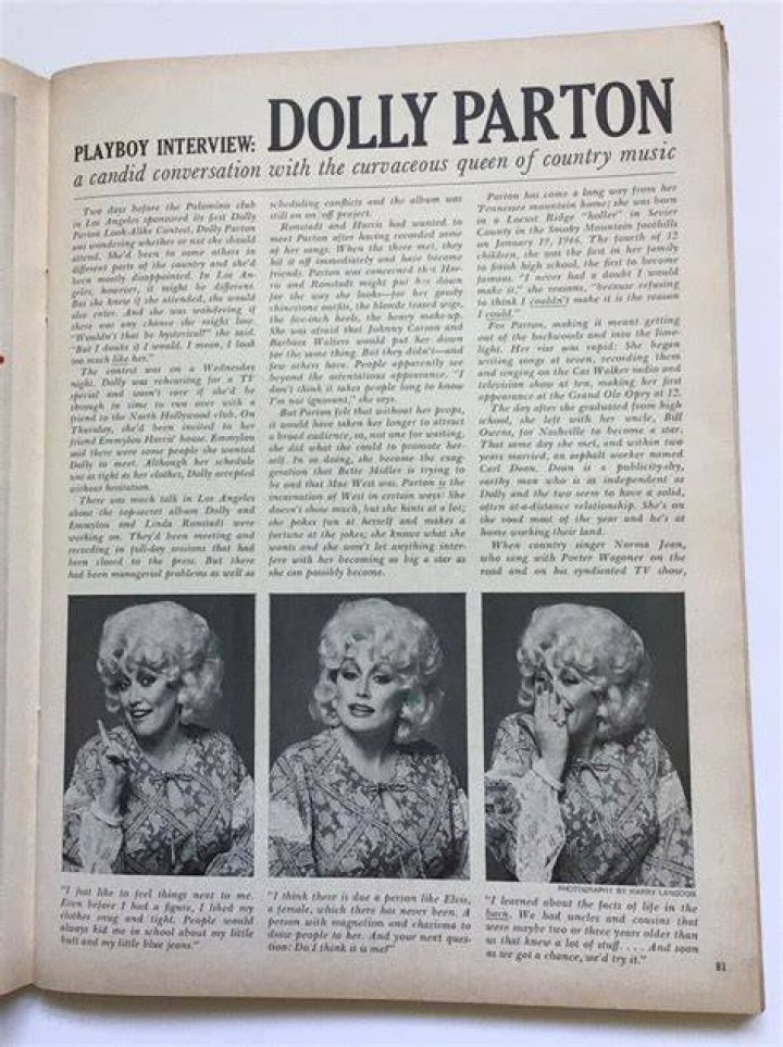 Dolly Parton offered Playboy cover for 75th birthday The Tango