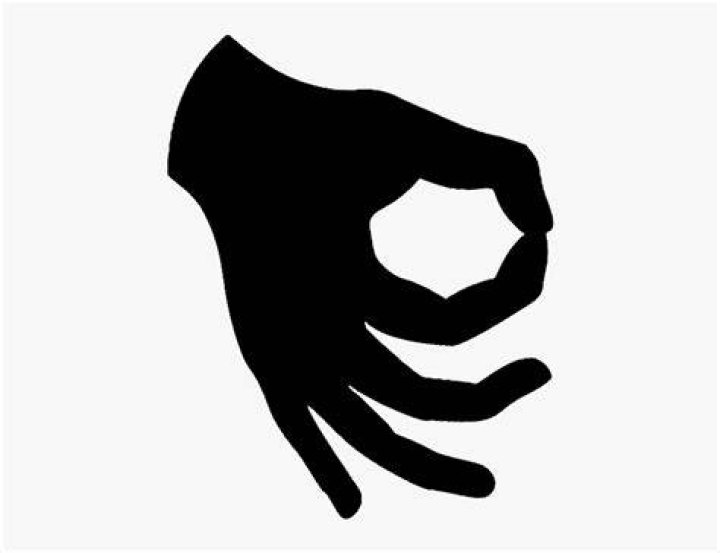 Down Meaning Upside Symbol Okay Gesture Coror Down Upside Down Ok